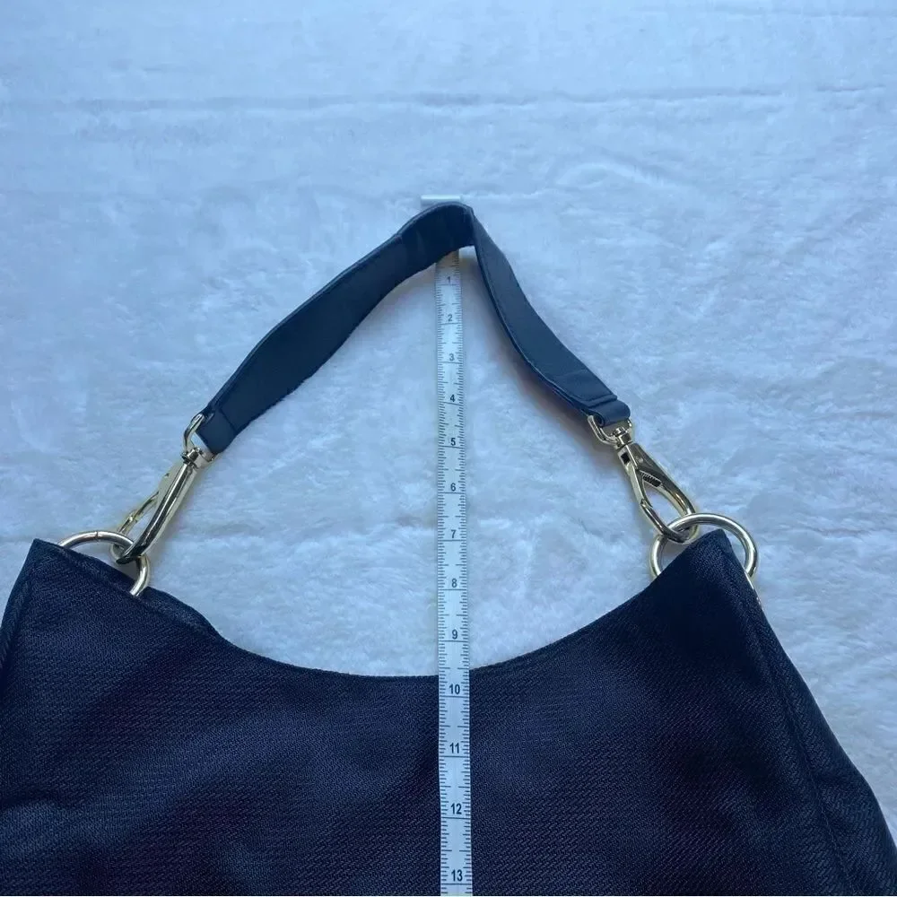 Banana Republic Black Nylon Hobo Bag